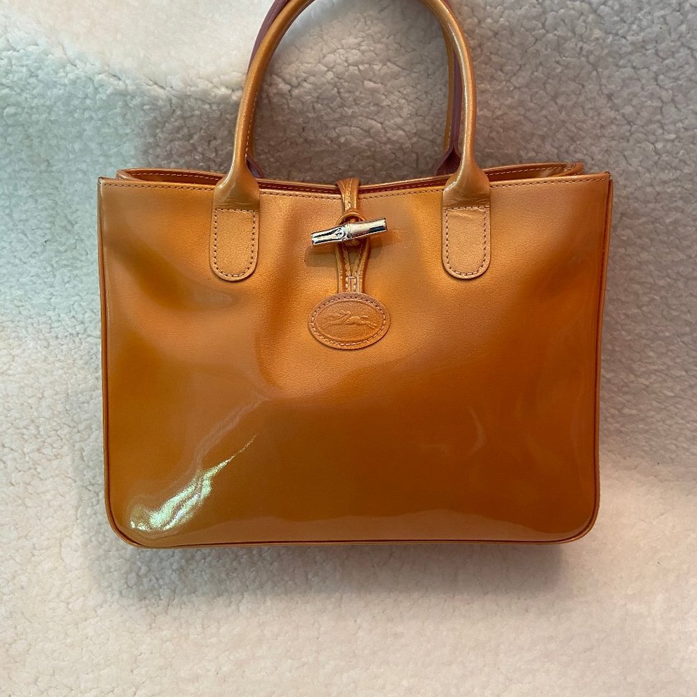 Authentic Longchamp small roseau tote great condition